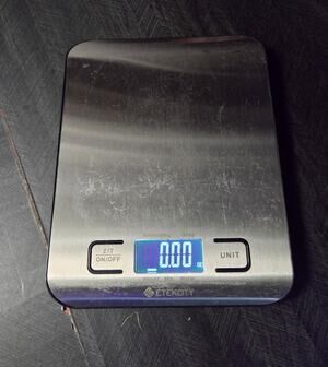 Etekcity Digital Kitchen Scale Stainless Steel Silver w/ LCD Display Tare/Unit